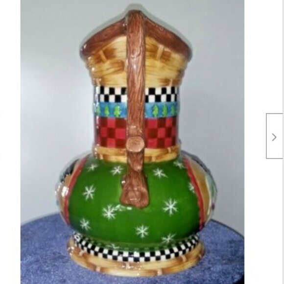 VTG Snowman Mr. & Mrs. Pitcher VASE Checkered Peggy Fairfax House of Hatten - Picture 6 of 11
